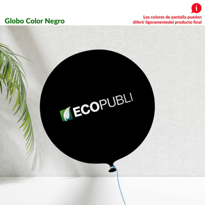 Globo Publicitario Negro
