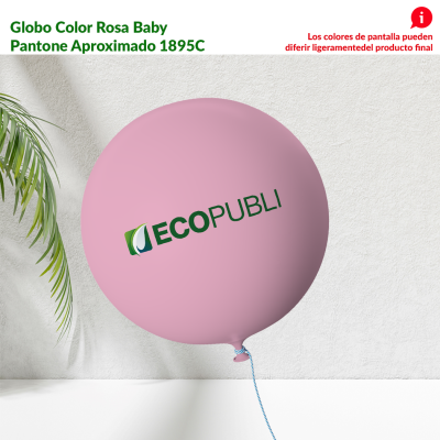 Globo Publicitario Rosa Baby