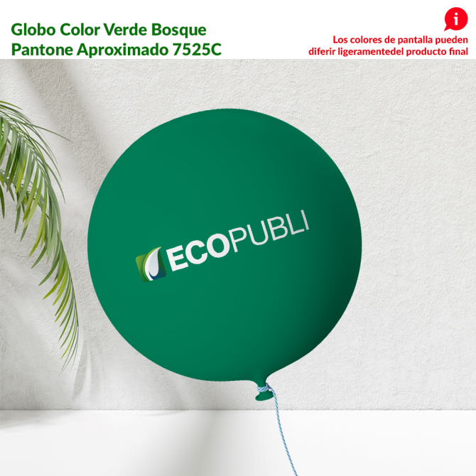 Globo Publicitario Verde Bosque