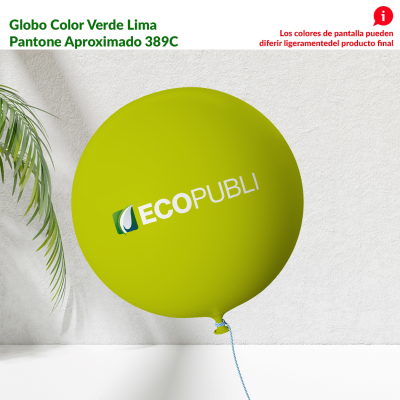 Globo Publicitario Verde Lima