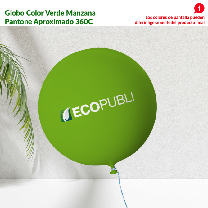 Globo Publicitario Verde Manzana