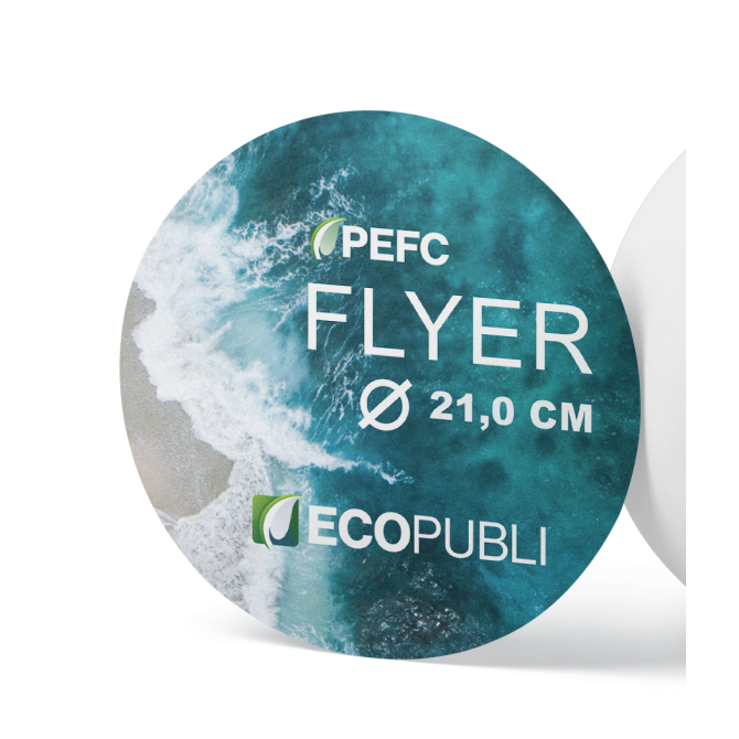 Imprimir Flyers ecológicos Redondos 210
