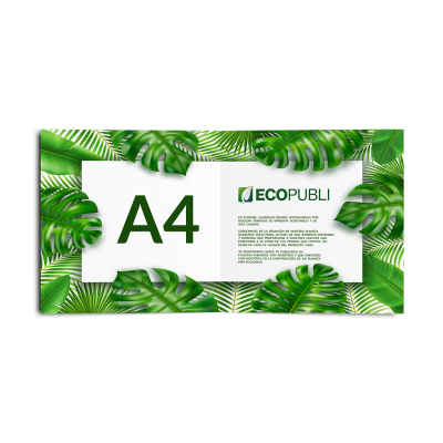 imprimir Dípticos Cuadrados A4 ecológicos