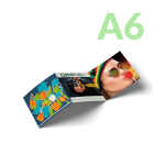 Tríptico Cuadrado A6 Sostenible PEFC