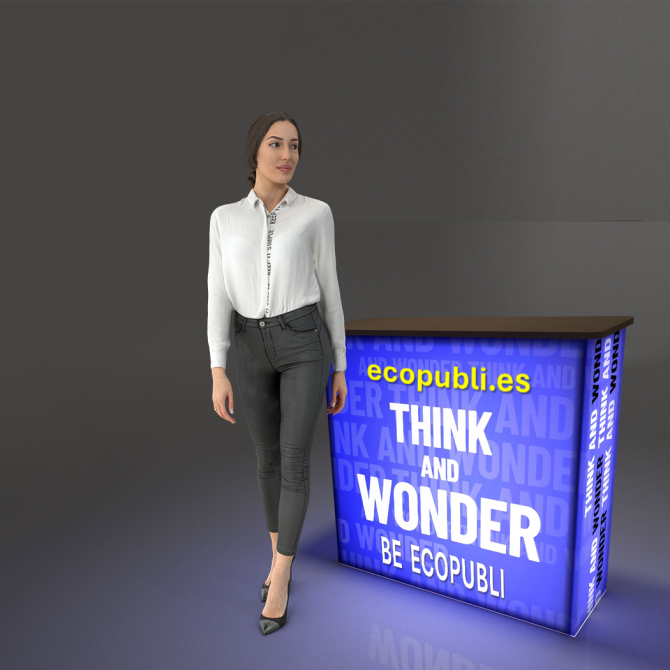 Mostrador Ligero LED