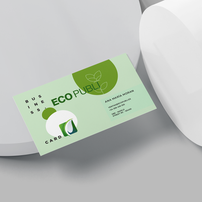 Tarjetas de Visita Estándar 90X50 Ecopubli