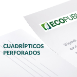 Cuadríptico Perforado Estándar Sostenible PEFC Ecopubli
