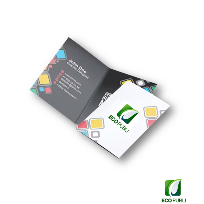 Tarjetas de Visita Plegadas Ecopubli