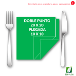 Servilleta 10x10 Cerrada Doble Punto Plegado en Cruz