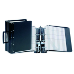 Clasificador Negro Premium Doble anilla partida A4 ecopubli