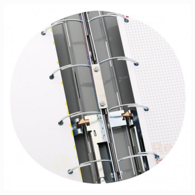 Clasificador Gris Premium Doble anilla partida A4 ecopubli