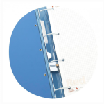 Clasificador Azul Premium anilla redonda A4 ecopubli