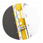 Clasificador Amarillo Premium anilla partida A4 ecologico