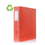 Archivador de Palanca Naranja Traslúcido A4