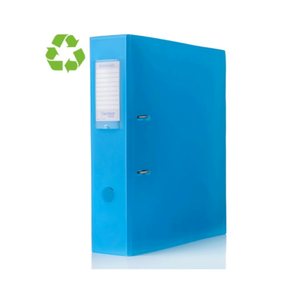 Archivador de Palanca Azul Mar Traslúcido A4