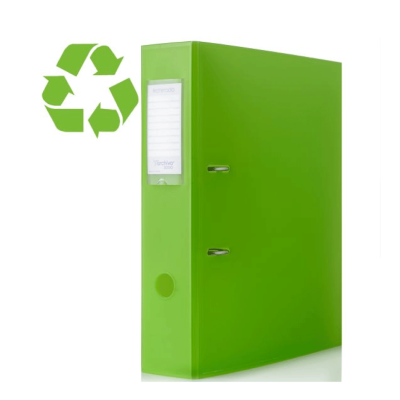 Archivador de Palanca Verde Kiwi Traslúcido A4