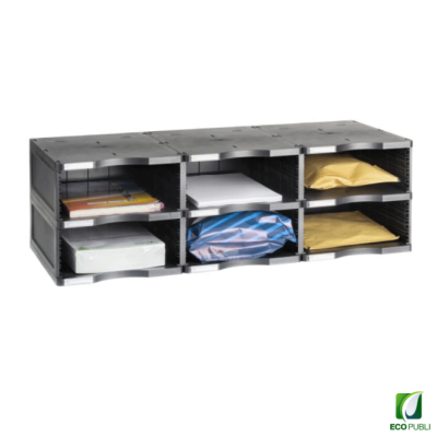 Estructura modular clasificación Jumbo A4 seis compartimentos