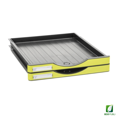 Pack 2 cajones pequeños para estructura A4 verde kiwi
