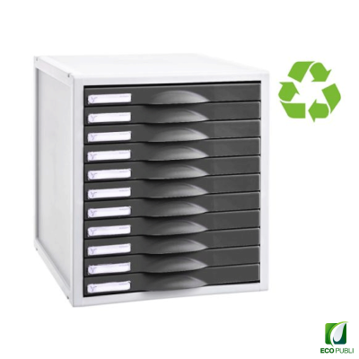 Cajetín Bandejas de Once Cajones Grafito