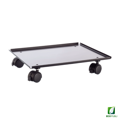 Base metálica pequeña ruedas y freno