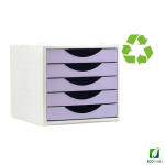 Módulo cinco cajones malva pastel