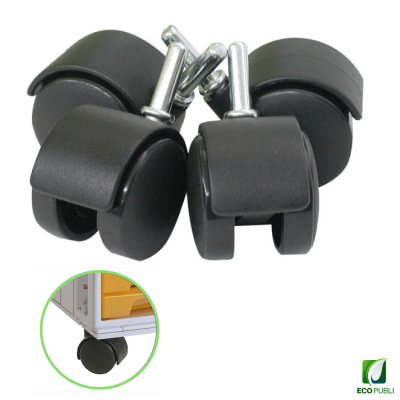 Conjunto de cuatro ruedas