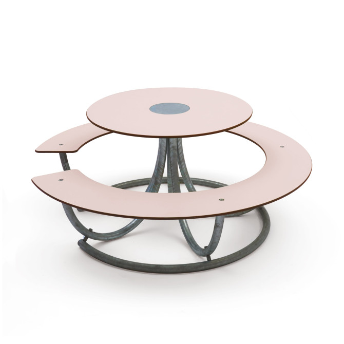 Mesa Redonda Squid Rosa