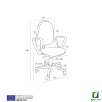 Silla Ergonómica Operativa León Negra