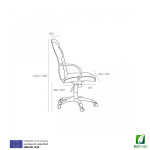 Sillón Ergonómico de Dirección Praga Azul