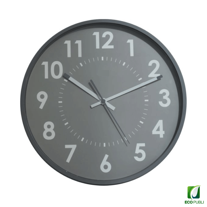 Reloj de Pared Analógico Silencio Up Gris