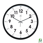Reloj de Pared Analógico Silencio Eva Negro