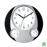 Reloj de Pared Multifunción Negro Ecopubli