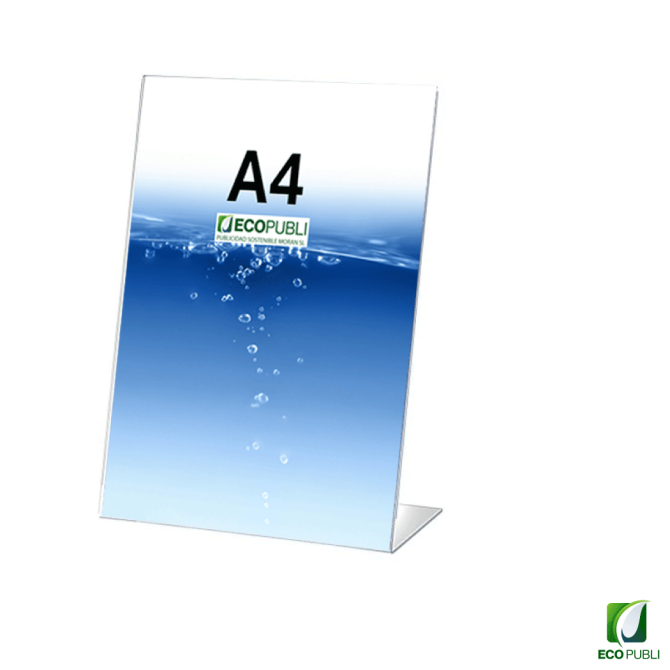 Expositor Sobremesa en Forma de L A4