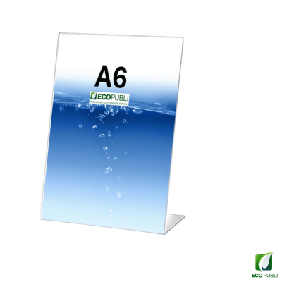 Expositor Sobremesa en Forma de L A6