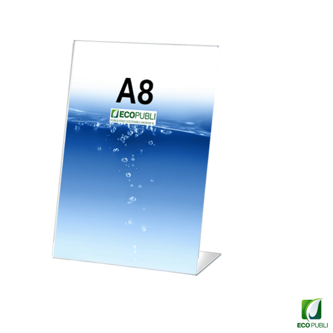 Expositor Sobremesa en Forma de L A8