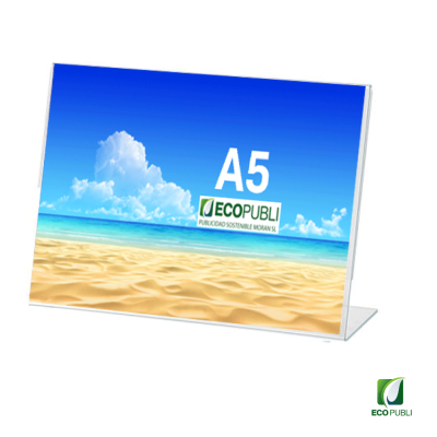 Expositor Sobremesa en Forma de L A5