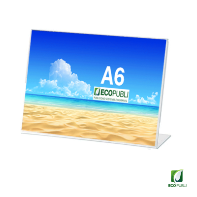 Expositor Sobremesa en Forma de L A6