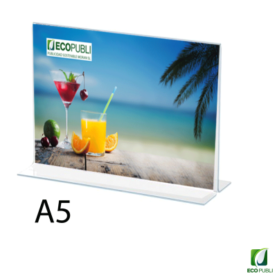 Expositor Sobremesa en Forma de T A5