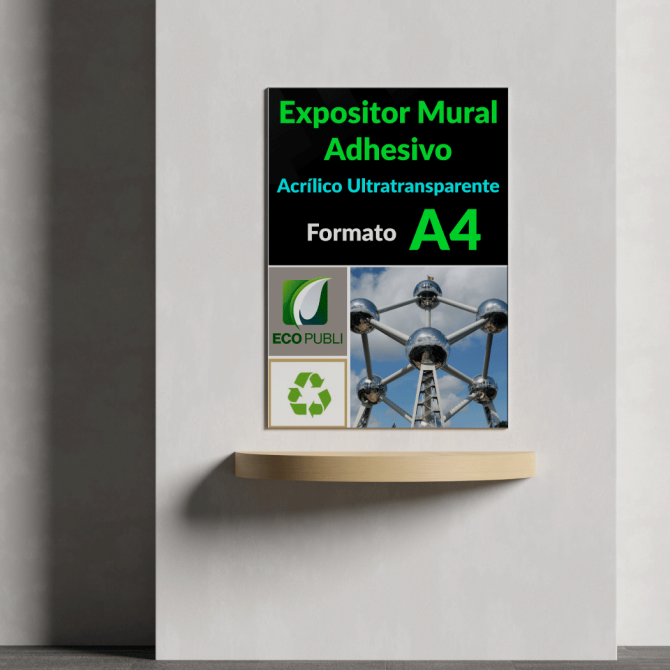 Expositor Mural Adhesivo A4
