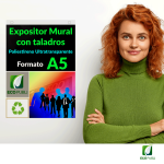 Expositor Mural con Taladros A5 Vertical