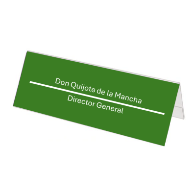 Portanombres Dos Caras 45x150x55 mm