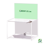 Urna Cuadrada Con Llave Personalizable Grande