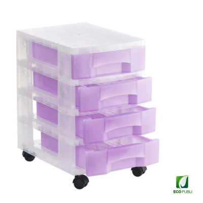 Torre Almacenaje 4 cajones de 6 litros