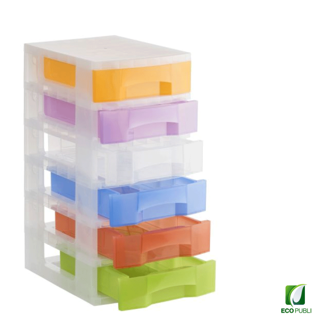 Torre Almacenaje 6 cajones de 6 litros