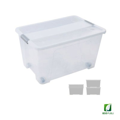 Caja Almacenaje 52 Litros Apilable