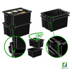 Caja Almacenaje Sostenible 48.5 litros Apilable