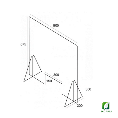 Mampara Protectora Ecopubli 900X675 mm
