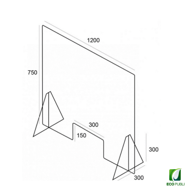 Mampara Protectora Ecopubli 1200X750 mm