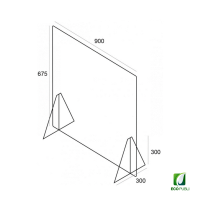 Mampara Protectora Ecopubli 900X675 mm
