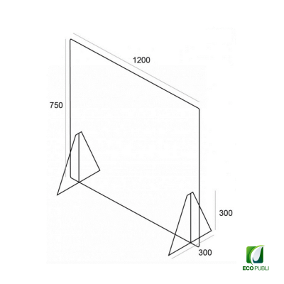 Mampara Protectora Ecopubli 1200X750 mm